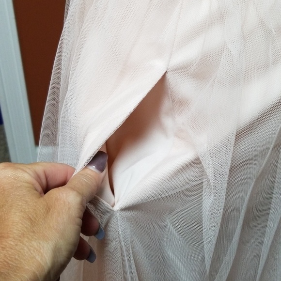 Bill Levkoff peach formal skirt/top - Picture 4 of 7